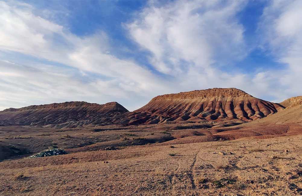 کوه‌های رنگی قم؛ عکس از معین سقایی